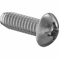 Bsc Preferred Rounded Head Thread-Cutting Screws for Metal 410 Stainless Steel 1/4-20 Thread 3/4 Long, 50PK 90410A323
